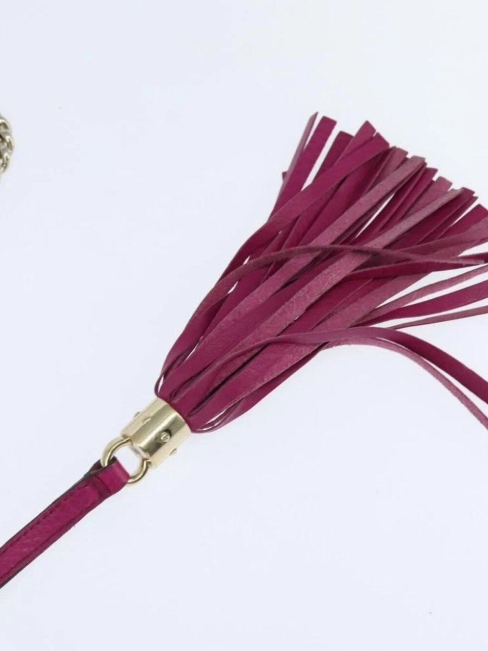 GUCCI Chain Soho Shoulder Bag Leather Pink Gold 336752 Auth - Picture 12 of 16